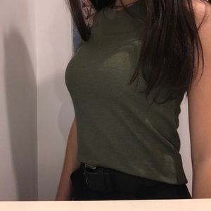 super cute green tank top